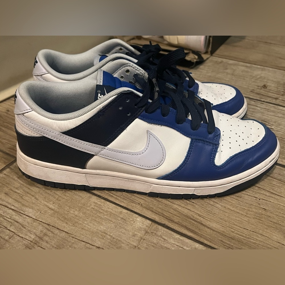 Nike Dunks Blue and White Sneakers. Size 10.5.